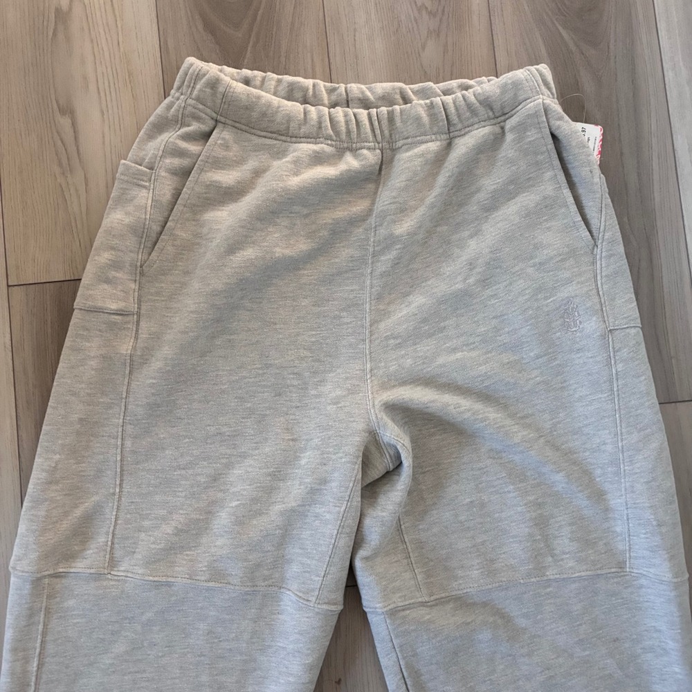 Free People FP Movement Hot Shot Sweatpants Heather Grey Large OB New - Picture 2 of 8
